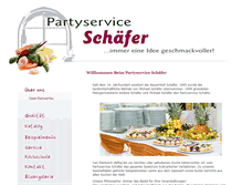 Tablet Screenshot of partyserviceschaefer.de